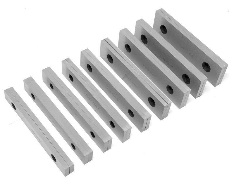 WEN 10349 18-Piece Precision-Ground 1/4-Inch Parallel Sets with Case, Chrome - Image 3